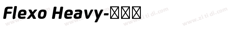 Flexo Heavy字体转换